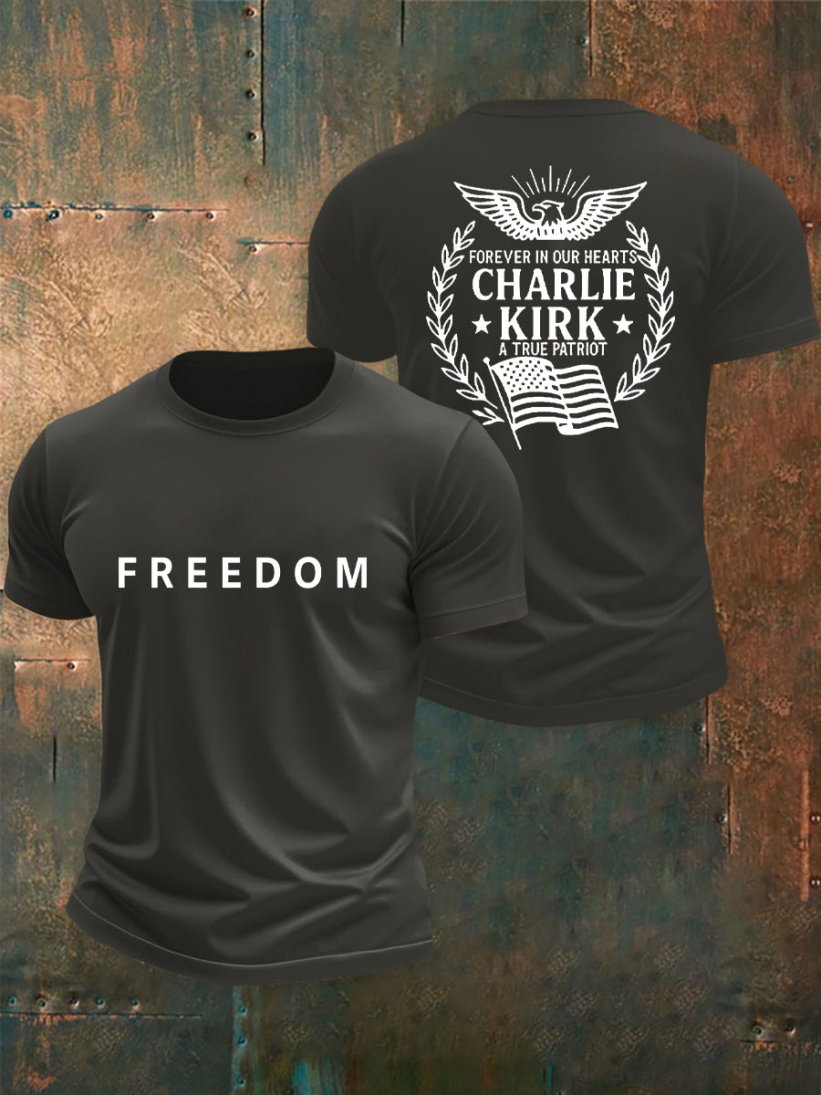 Men's Freedom Is Not Free R.I.P Charlie Kirk Short Sleeve T-shirt