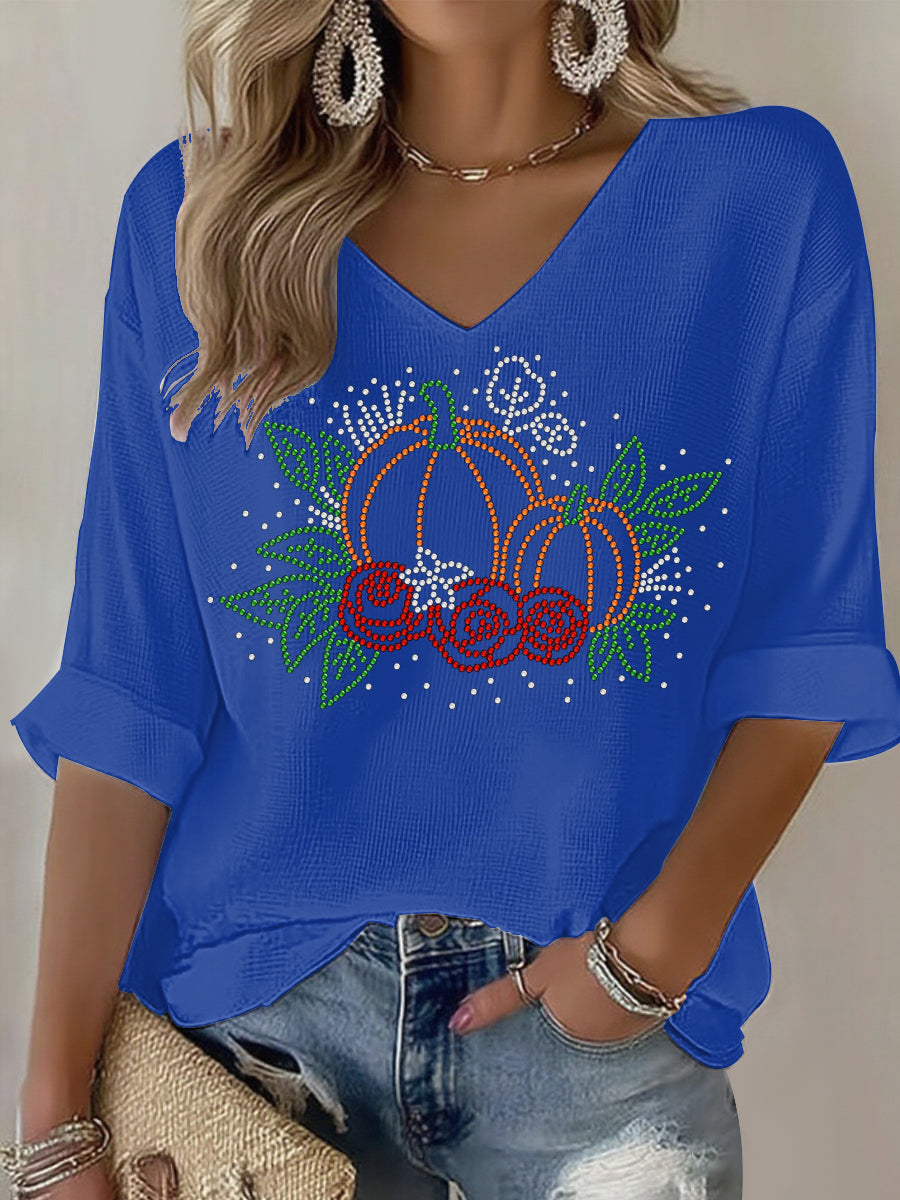 Women's Thanksgiving Print Casual T-shirt