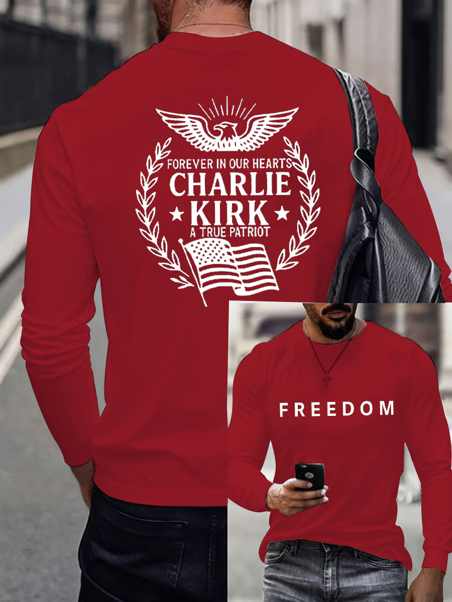 Men'S Freedom Is Not Free This is the Turning Point R.I.P Charlie Kirk Long Sleeve T-shirt