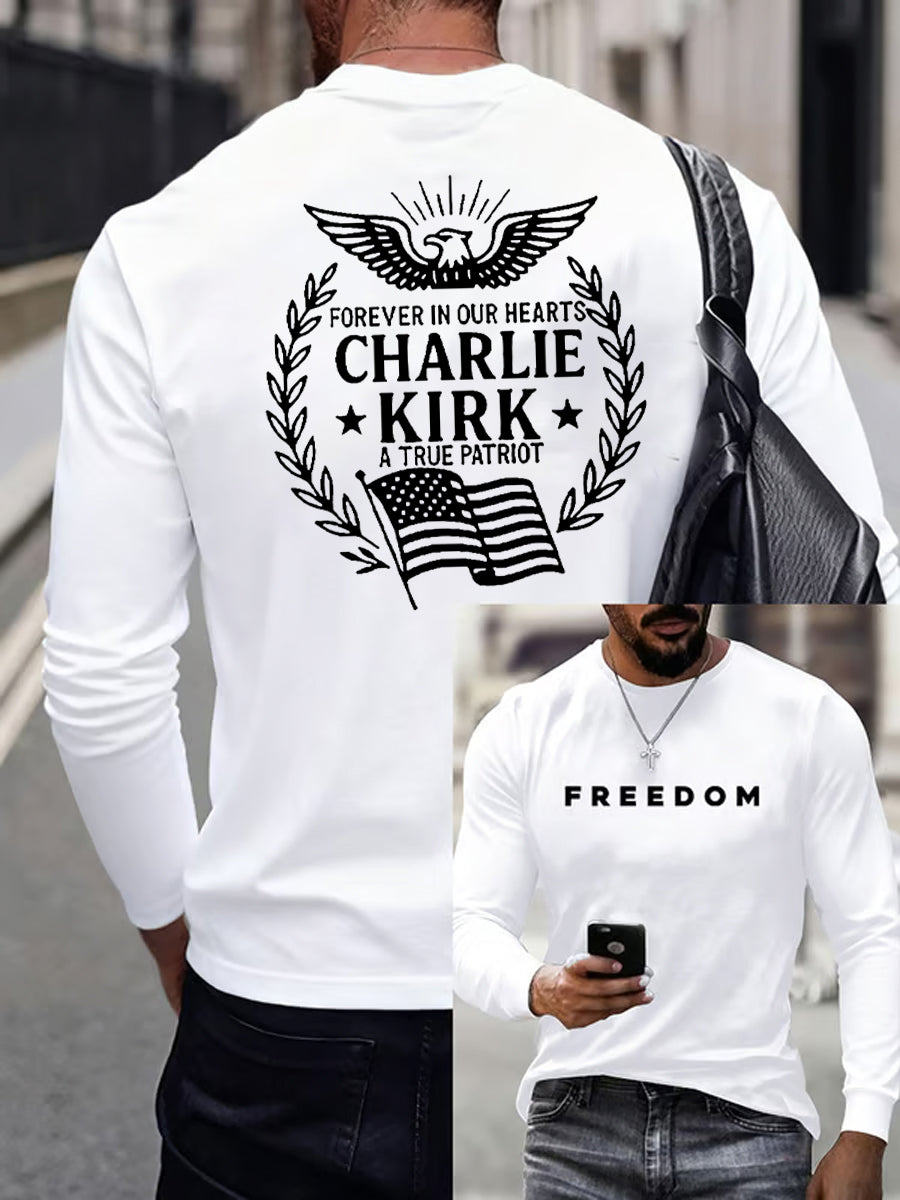Men'S Freedom Is Not Free This is the Turning Point R.I.P Charlie Kirk Long Sleeve T-shirt