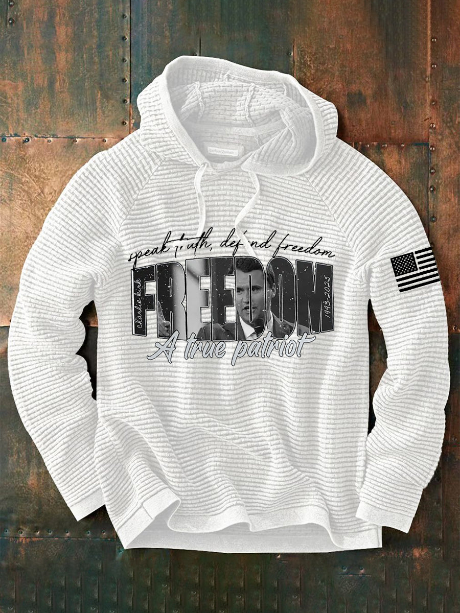 Men'S Freedom Is Not Free This is the Turning Point R.I.P Charlie Kirk Long Sleeve Hoodie
