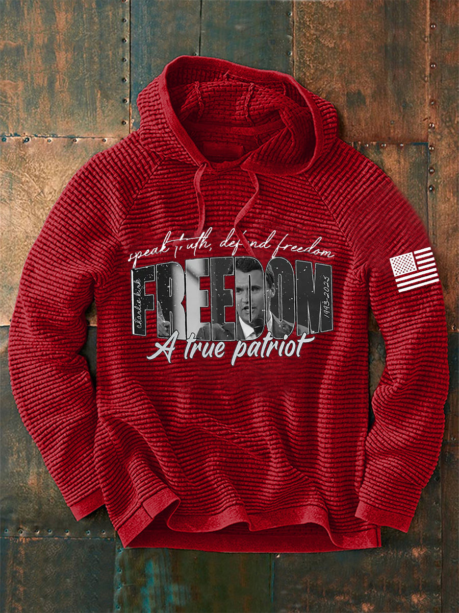 Men'S Freedom Is Not Free This is the Turning Point R.I.P Charlie Kirk Long Sleeve Hoodie