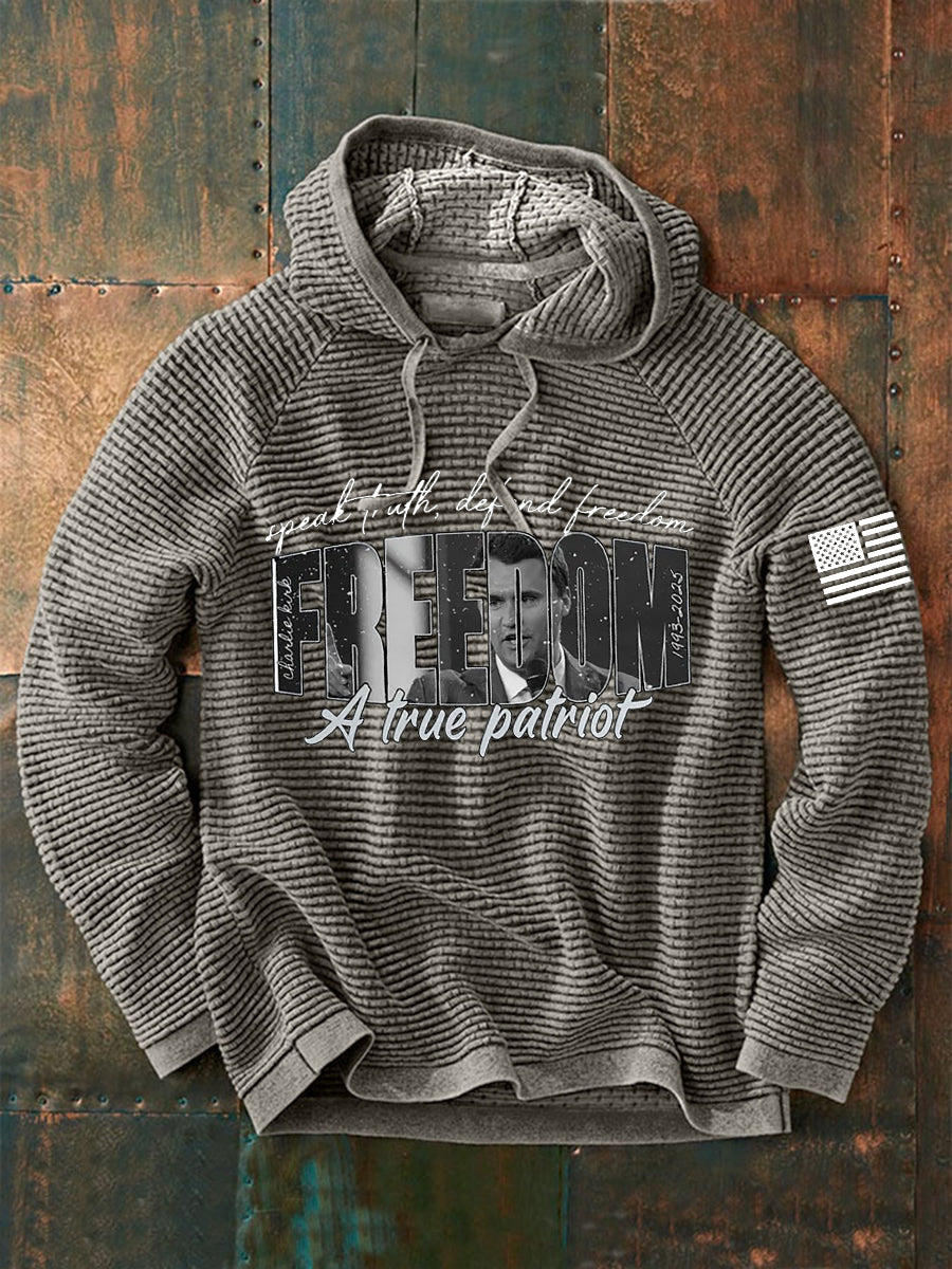Men'S Freedom Is Not Free This is the Turning Point R.I.P Charlie Kirk Long Sleeve Hoodie