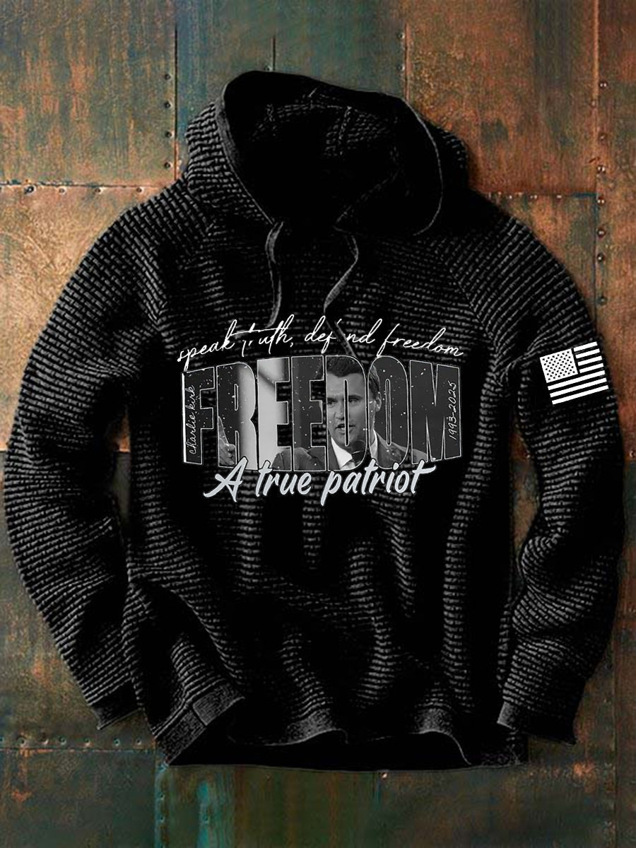 Men'S Freedom Is Not Free This is the Turning Point R.I.P Charlie Kirk Long Sleeve Hoodie