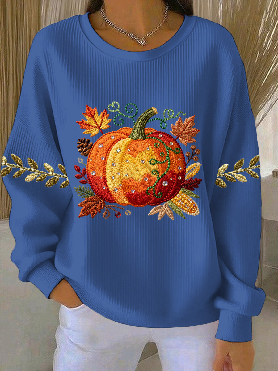 Women's Thanksgiving Print Casual Sweatshirt