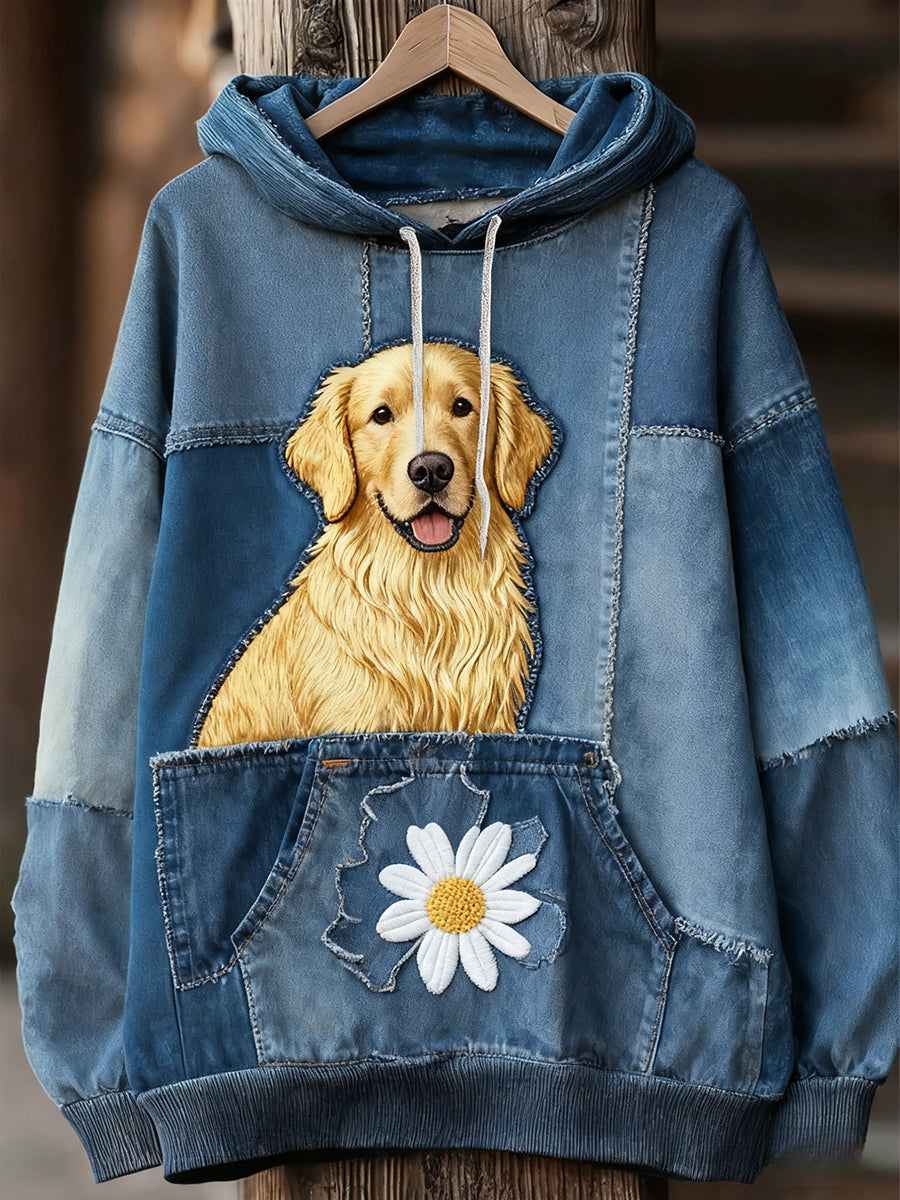 Unisex Animal Art Print Casual Vintage Hoodie