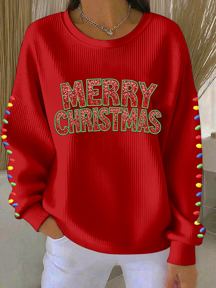 Women’s Merry Christmas sweatshirts Red / S