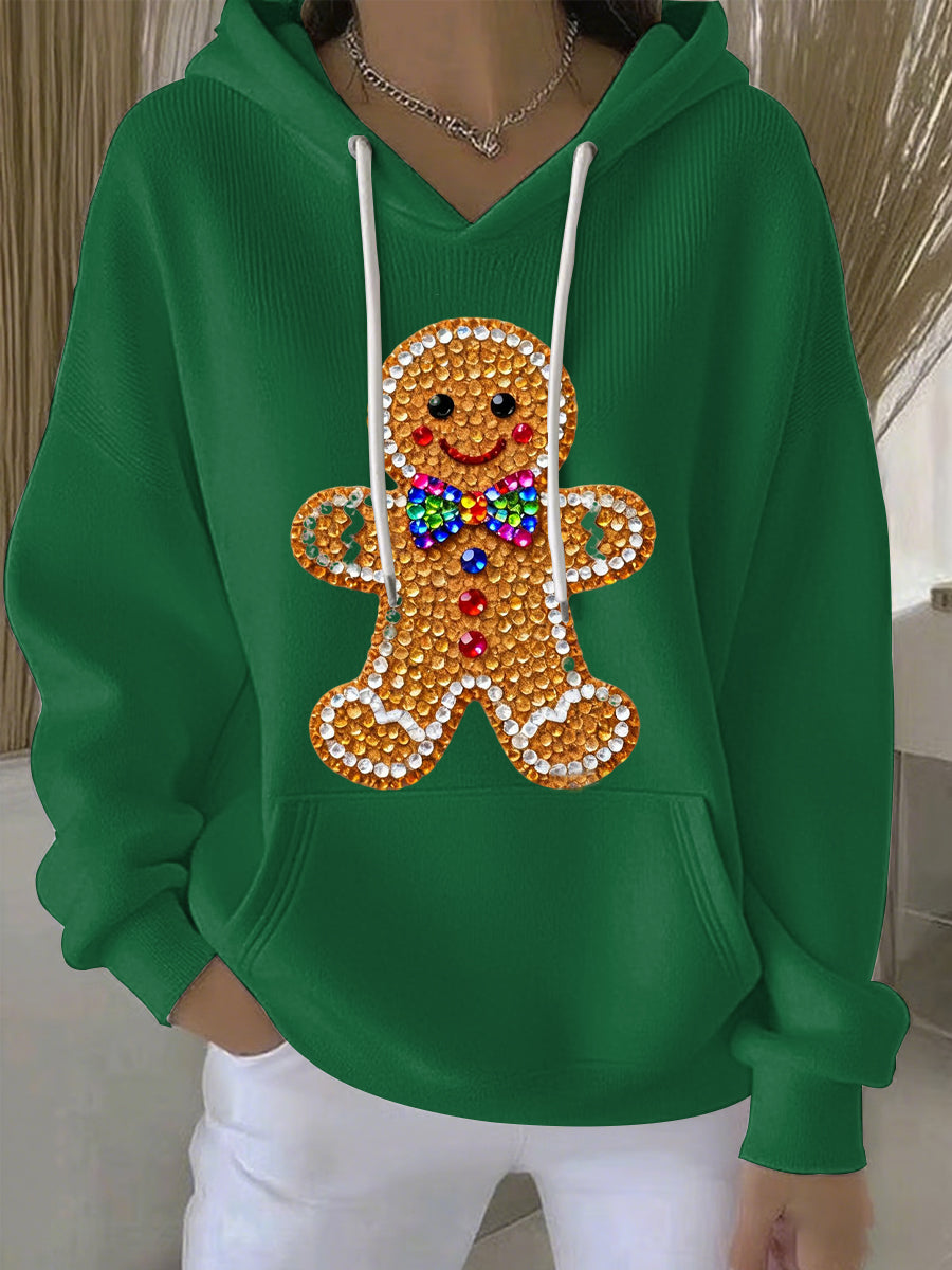 Women's Christmas Print Casual Hoodie