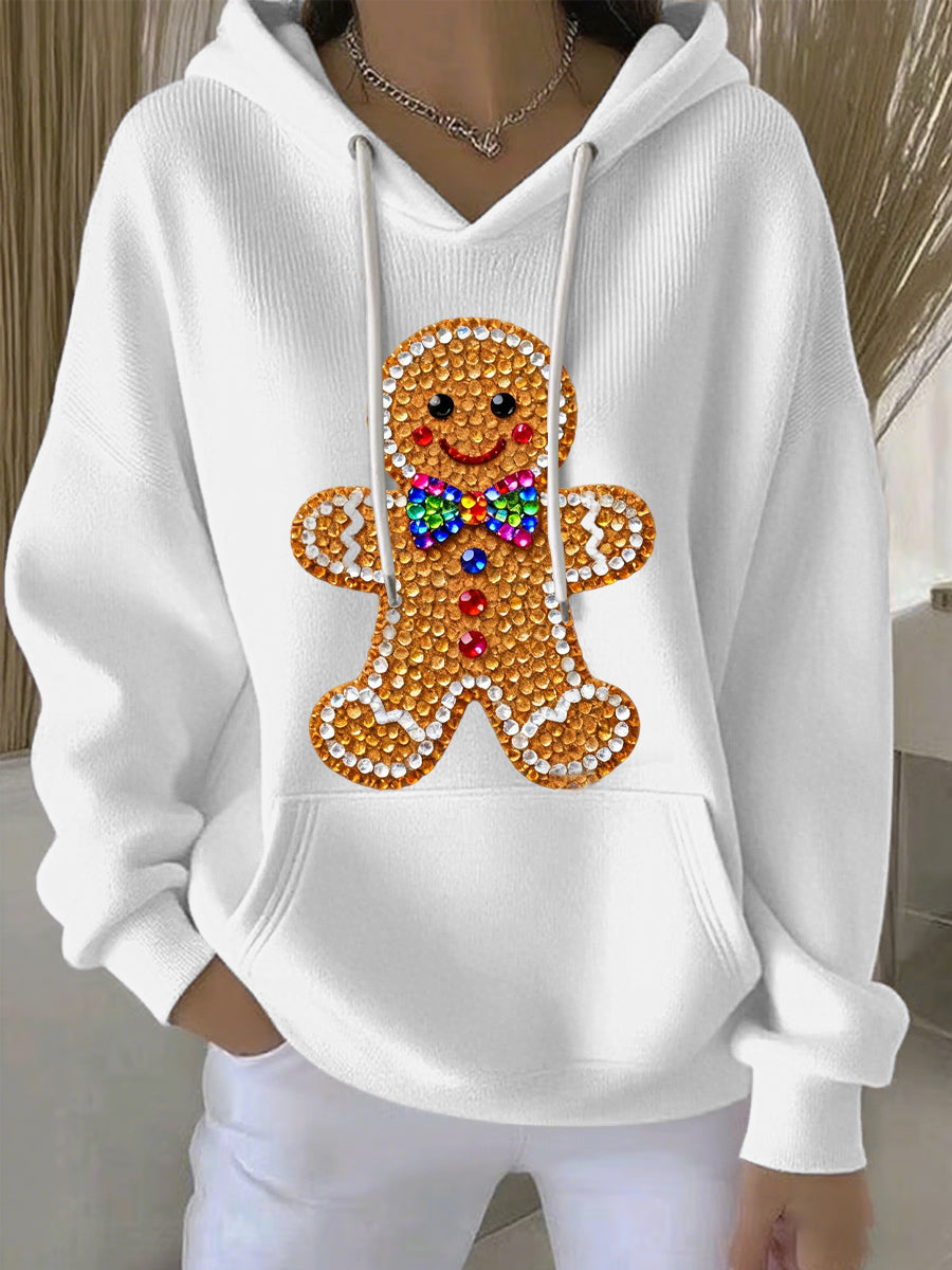 Women's Christmas Print Casual Hoodie