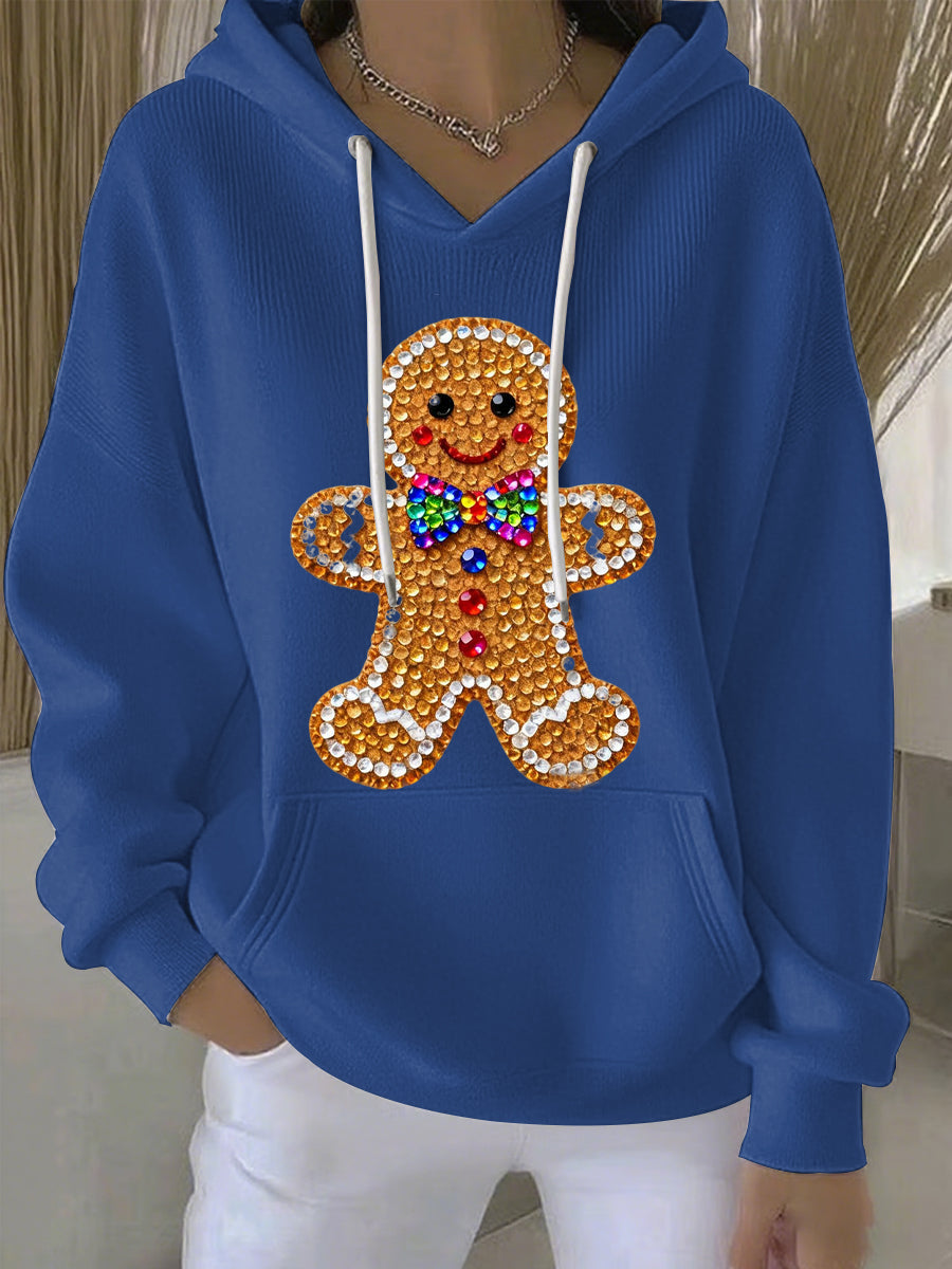 Women's Christmas Print Casual Hoodie