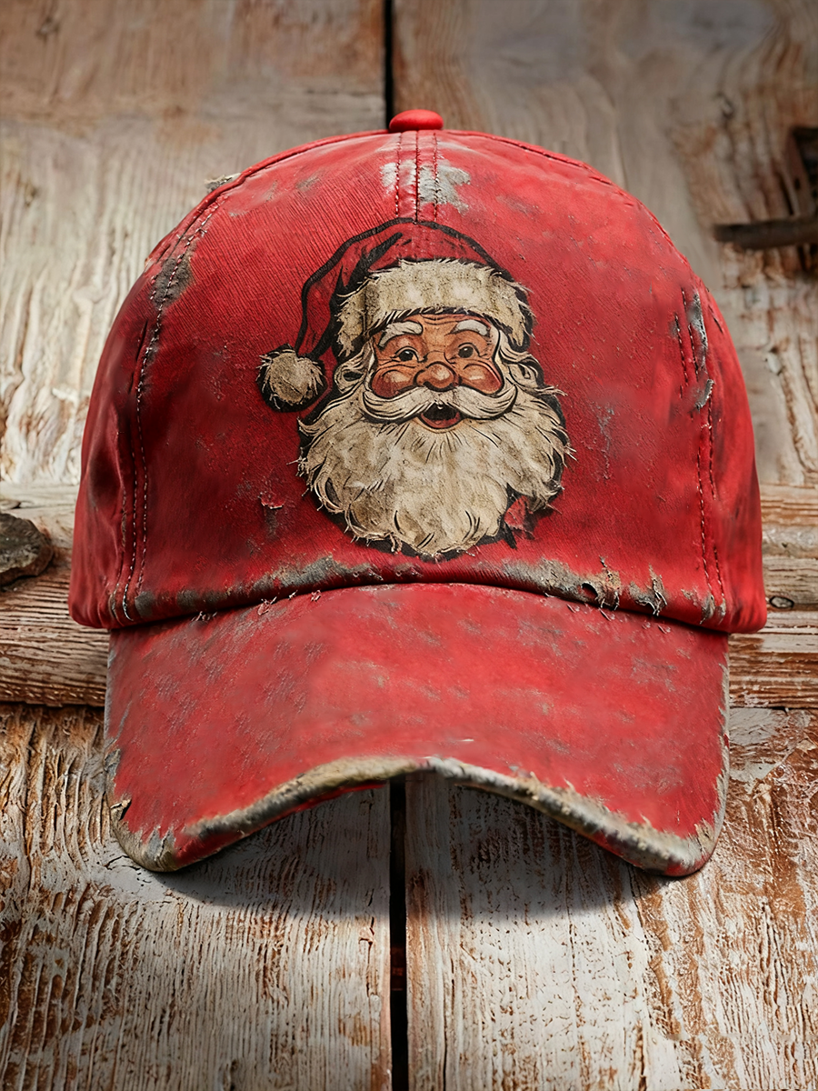 Santa Claus Printed Casual Unisex Hat Red / 🔥2 PCS (20% OFF)