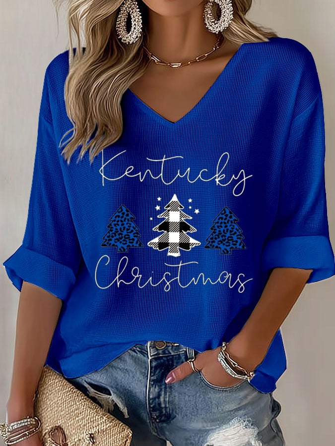 Women's Christmas Waffle T-shirt