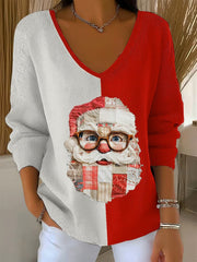 Women’s Christmas Printed Tops As picture / S