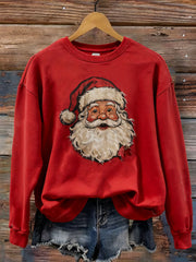 Women’s Christmas Print Casual Sweatshirt Red / S
