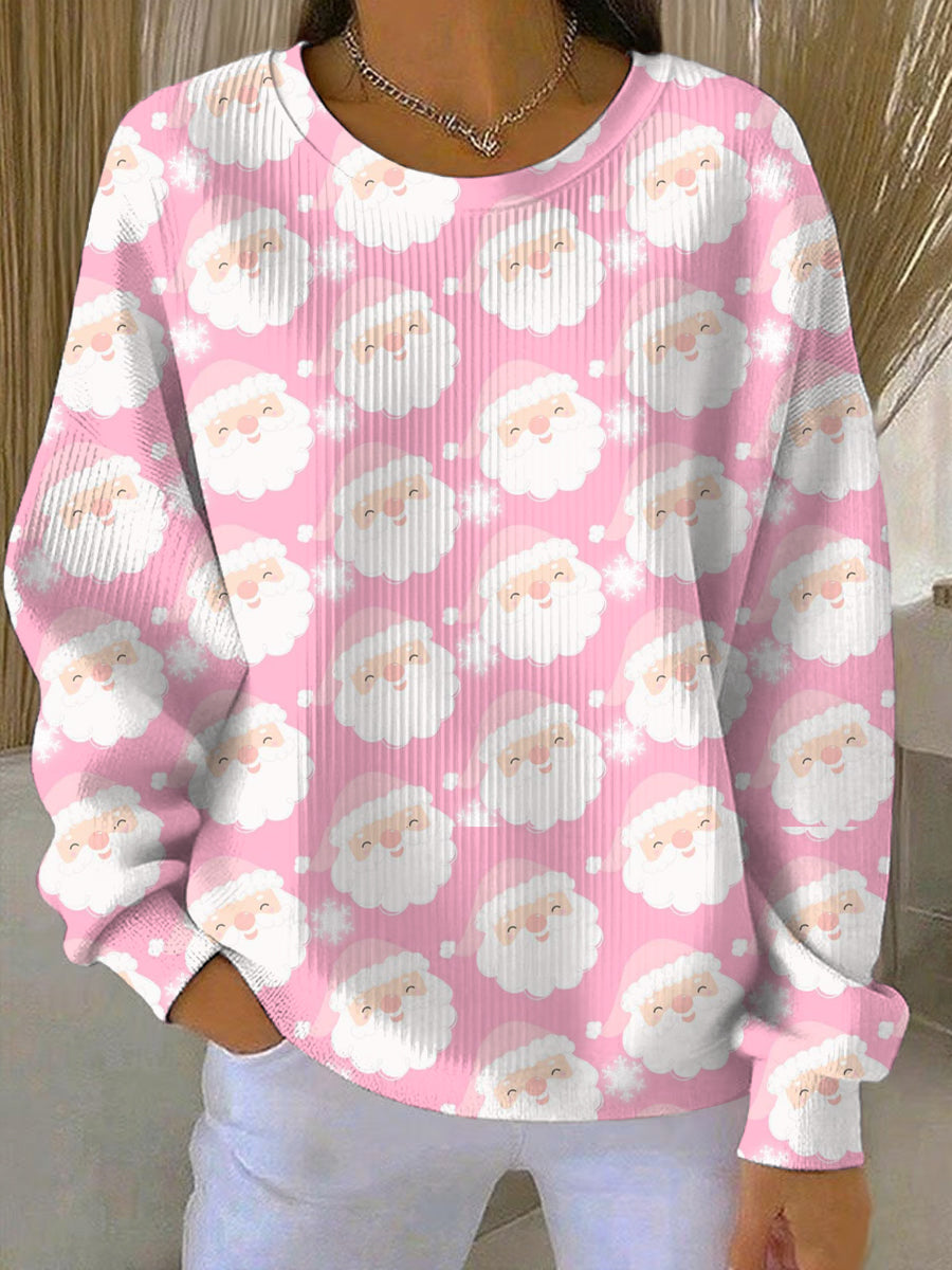 Women’s Christmas Print Casual Sweatshirt As picture / S