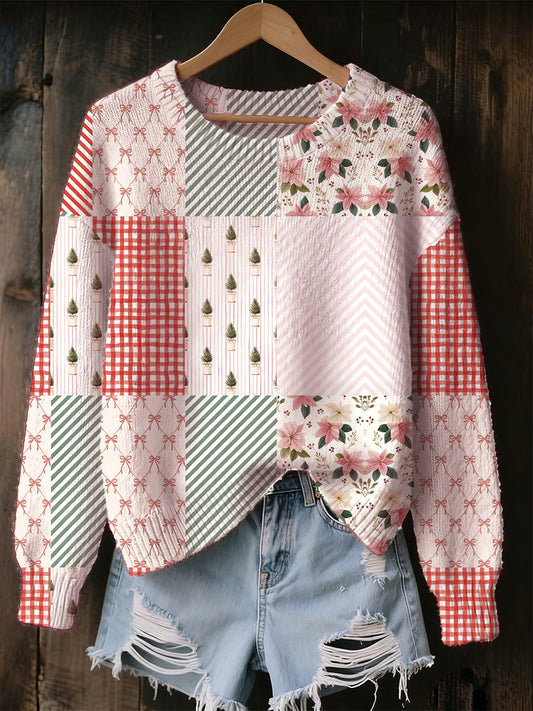 Women's Christmas Animal Print Souvenir Sweater