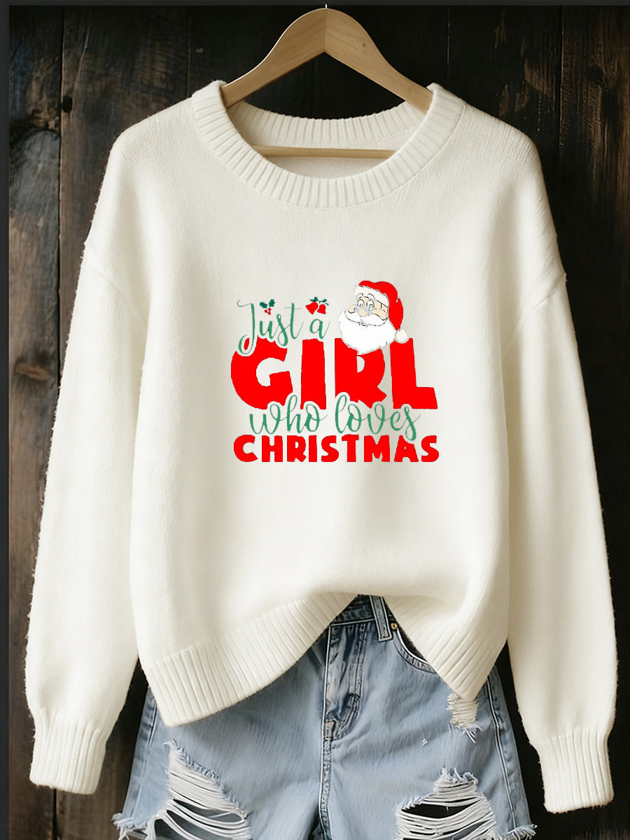 Women's Christmas Animal Print Souvenir Sweater