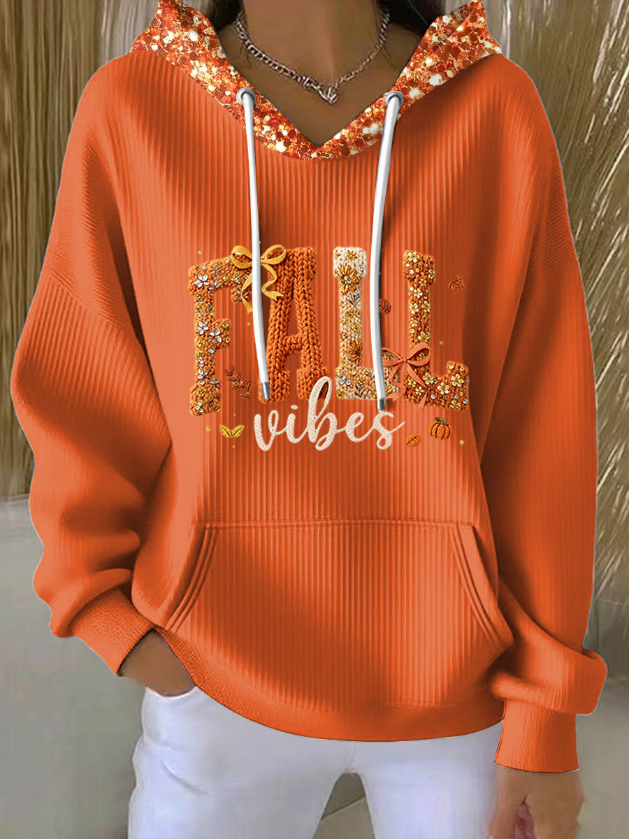 Women’s Thanksgiving Fall Casual Crewneck Pullover Multicolour / S