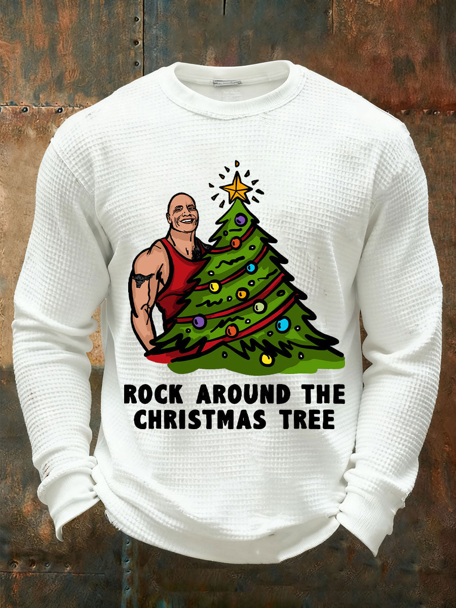 Men's Rock Around The Christmas Tree Long-Sleeve T-Shirts