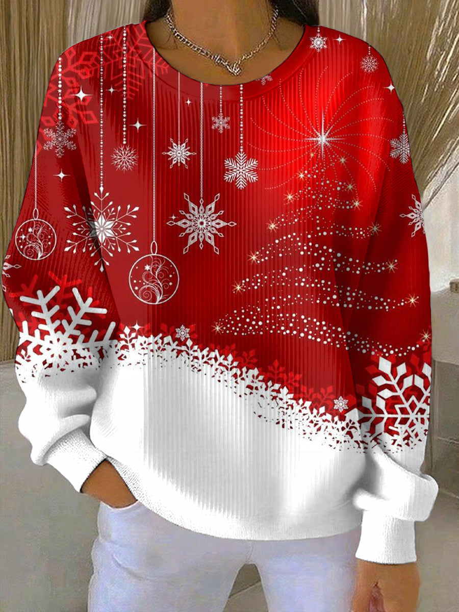 Women's Christmas Print Casual Sweatshirt