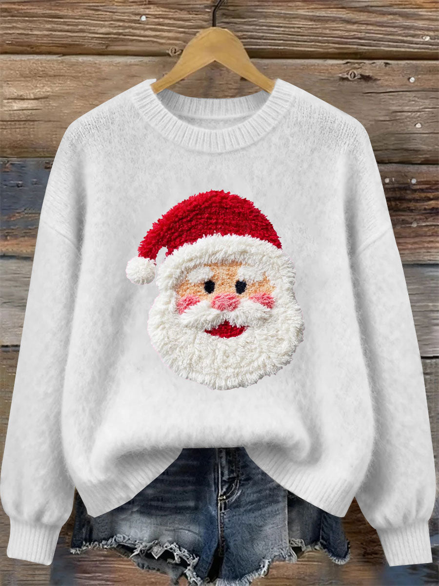 Women's Santa Claus Print Casual Top