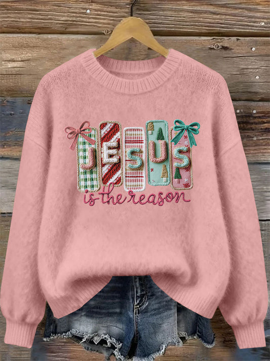 Women's Jesus Is the Reason Printed Casual Top