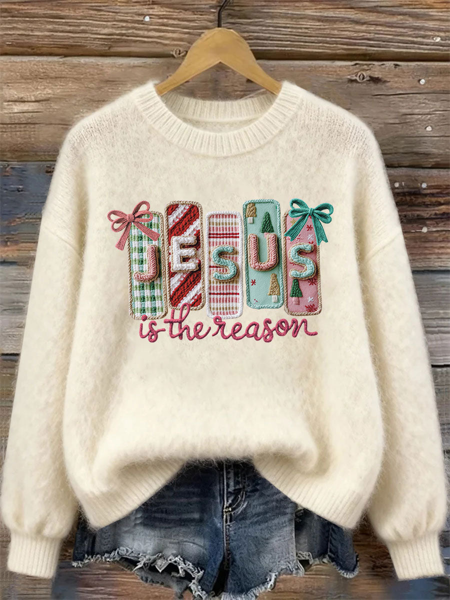 Women's Jesus Is the Reason Printed Casual Top