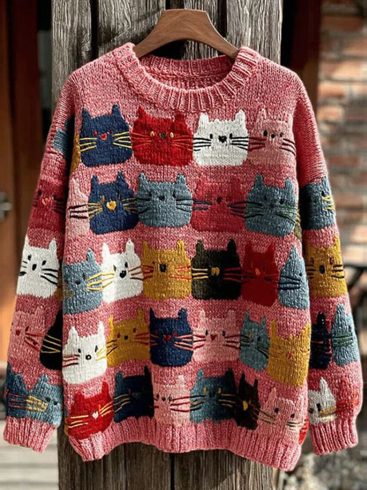 Women's Cat Knitted Sweater