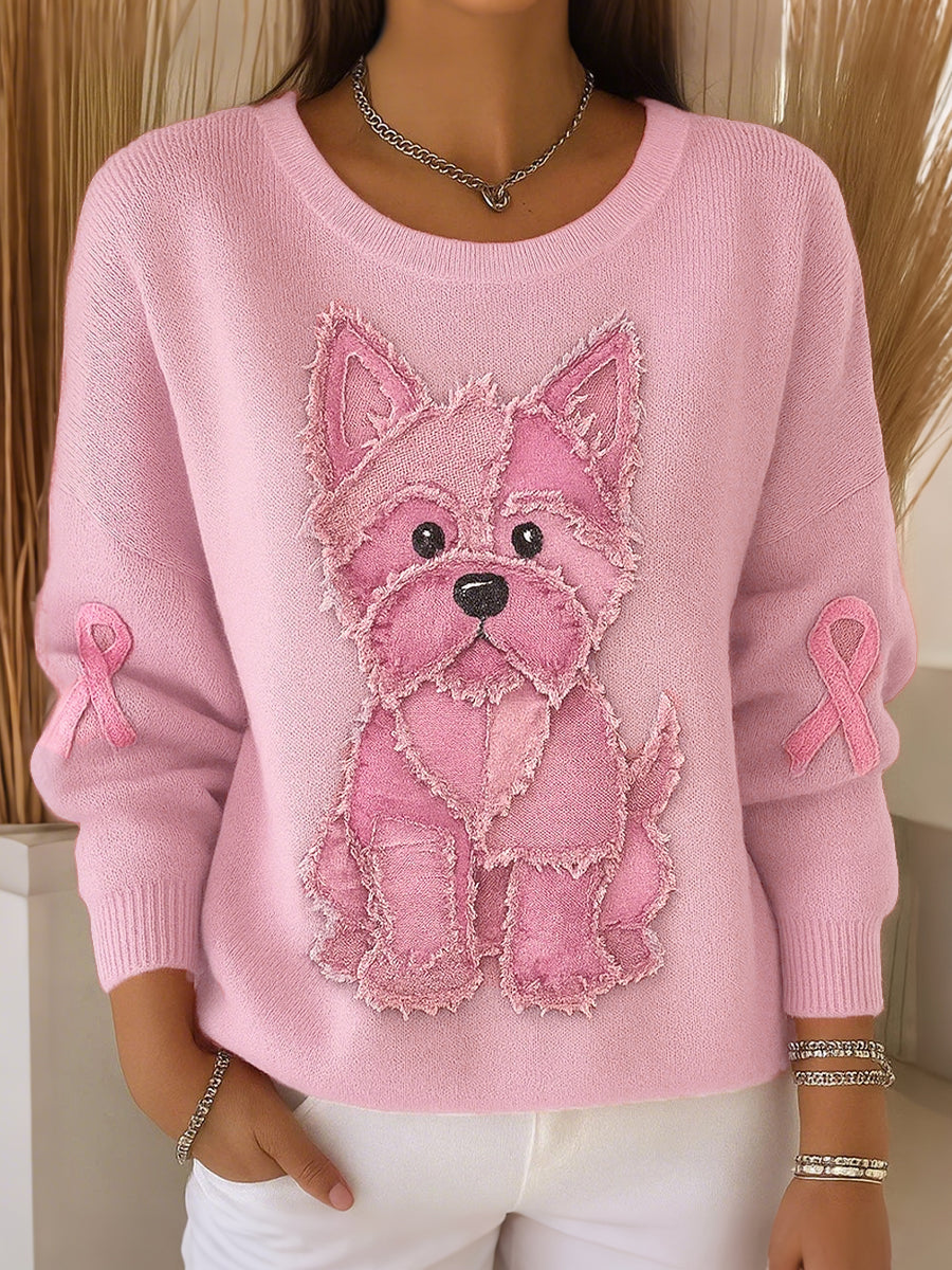 Women's Breast Cancer Awareness Dog Tops