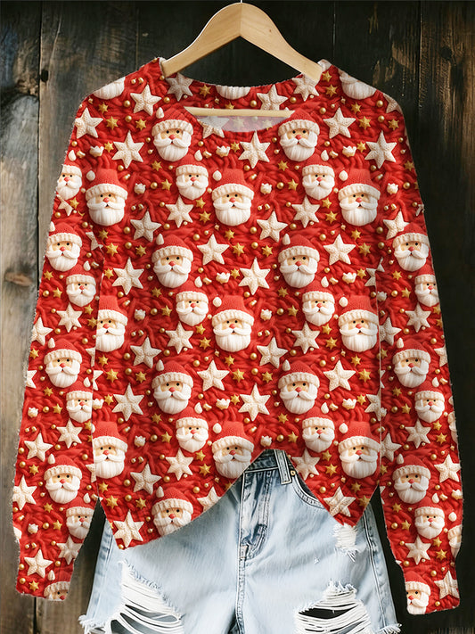 Women's Christmas Vibe Loose Casual Sweater