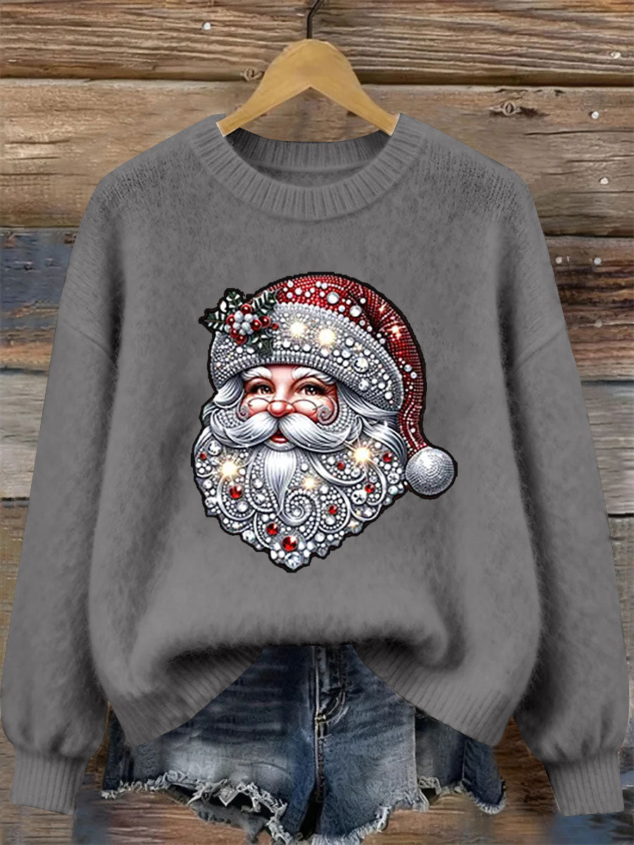 Women's Santa Claus Print Casual Top