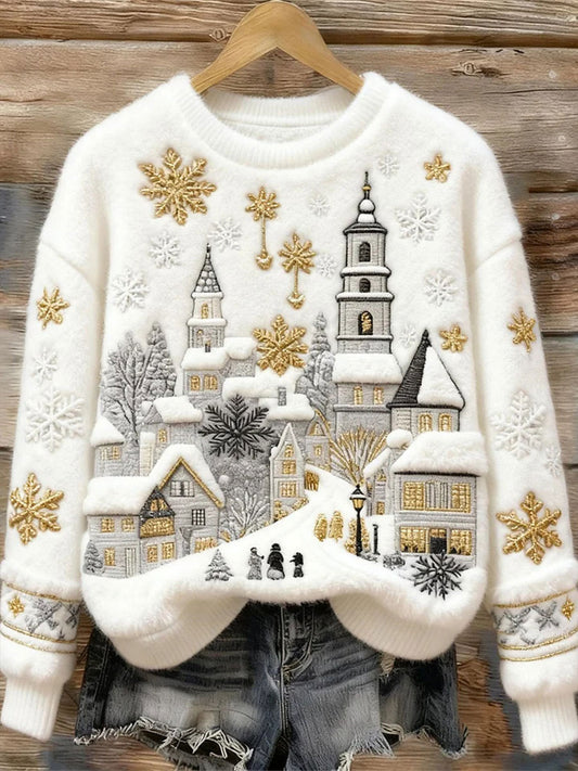 Women's Christmas Print Casual Top
