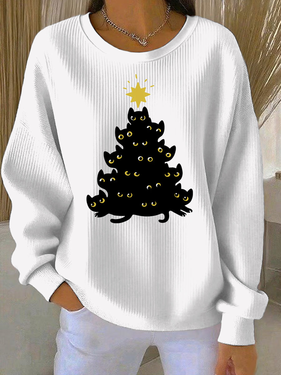 Women's Christmas Print Casual Sweatshirt