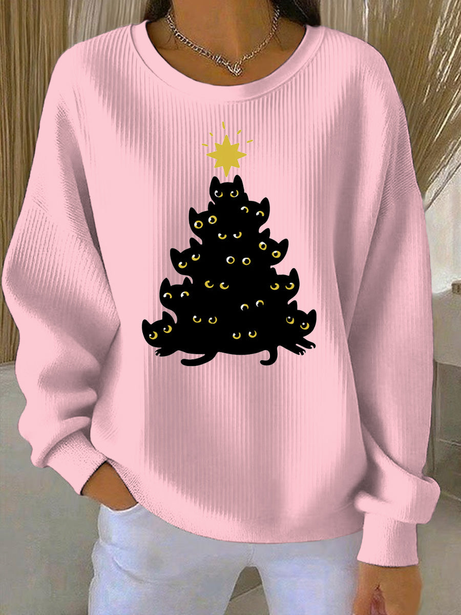 Women's Christmas Print Casual Sweatshirt