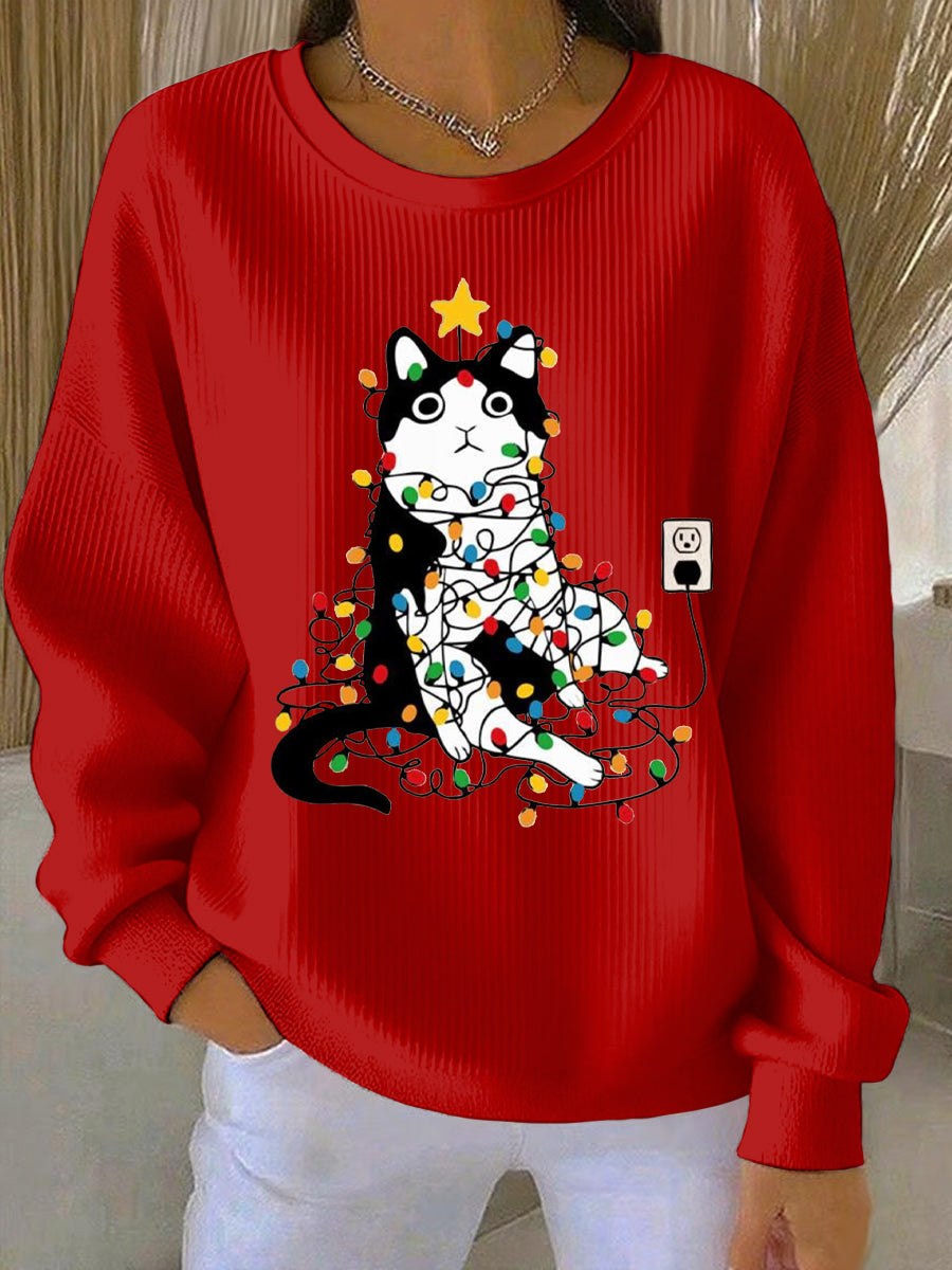 Women's Christmas Print Casual Sweatshirt
