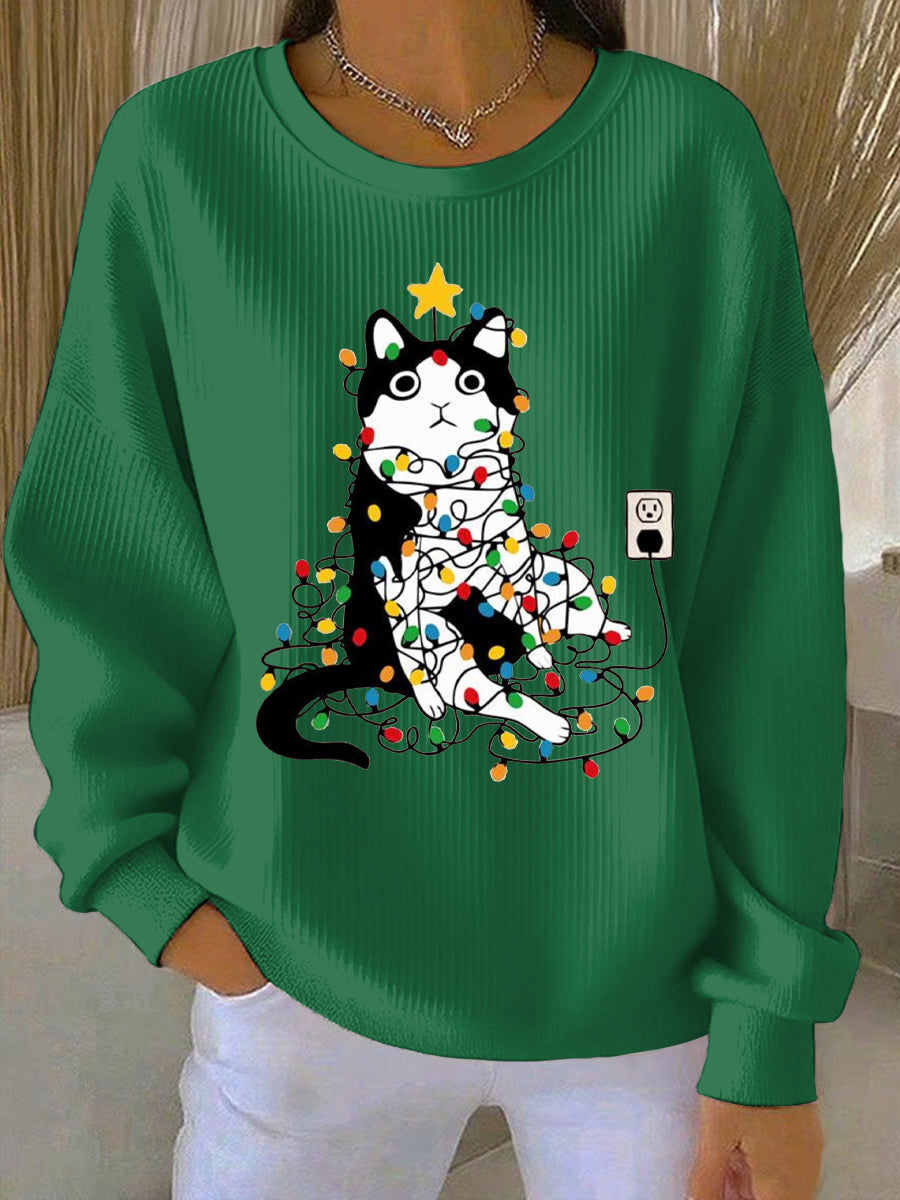 Women's Christmas Print Casual Sweatshirt
