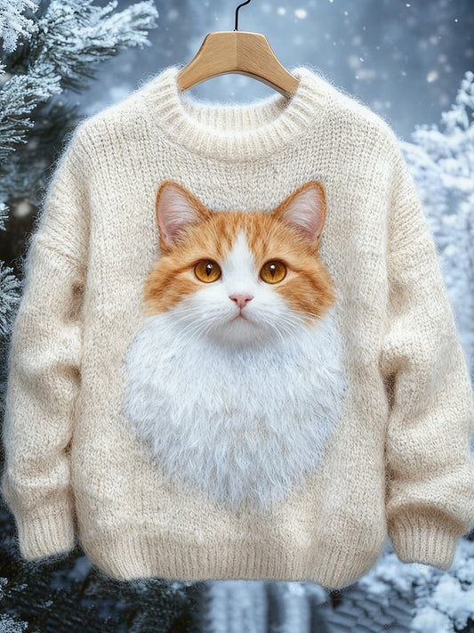 Women's Cat Knitted Sweater