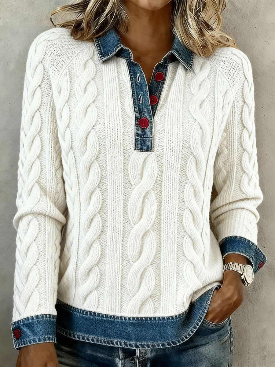 Women's Autumn and Winter Geometric Tops