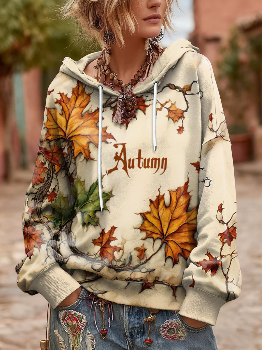 Women's Autumn Thanksgiving Hooded Sweatshirt