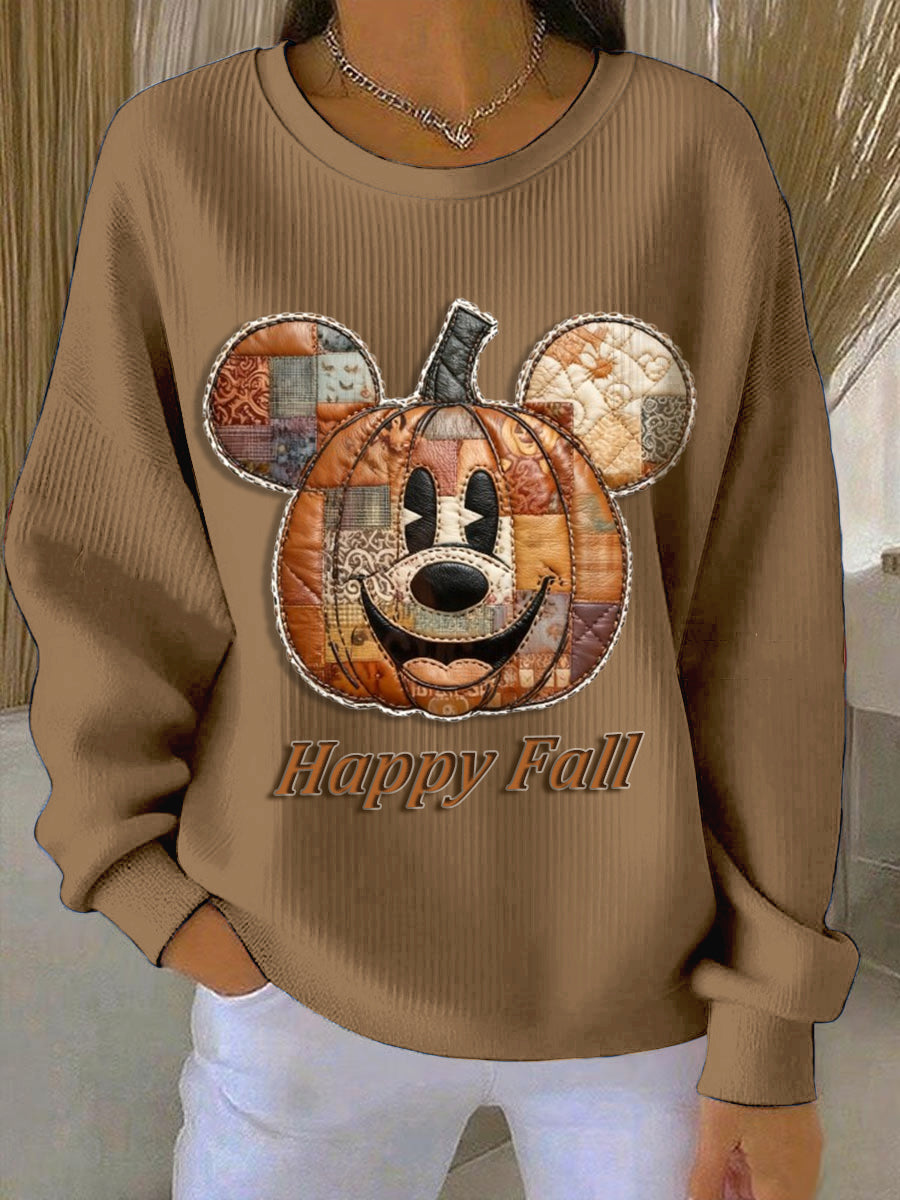 Women's Thanksgiving Autumn Fashion Loose-Fit Crewneck Pullover
