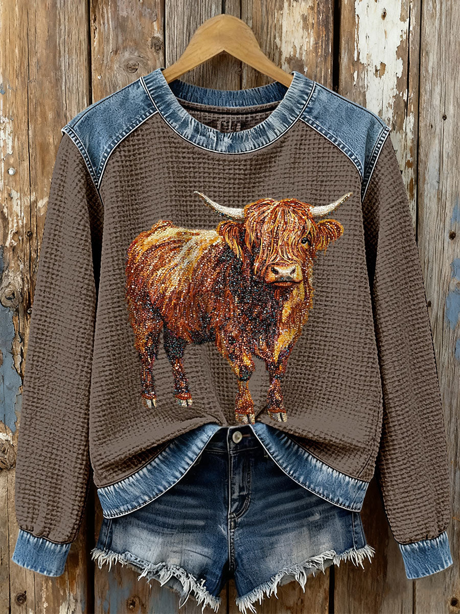 Women's Highland Niu Waffle Sweatshirts
