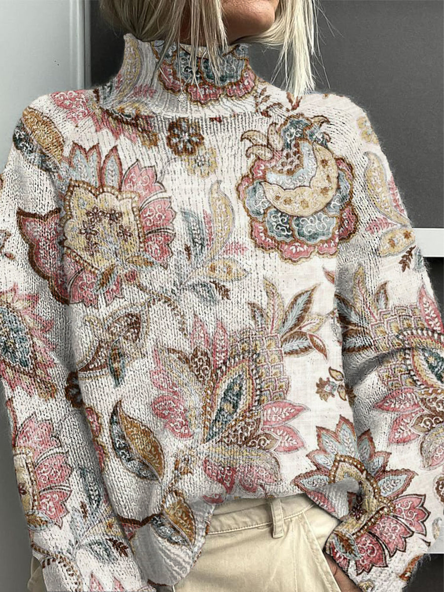 Women's Classic Floral Casual sweater