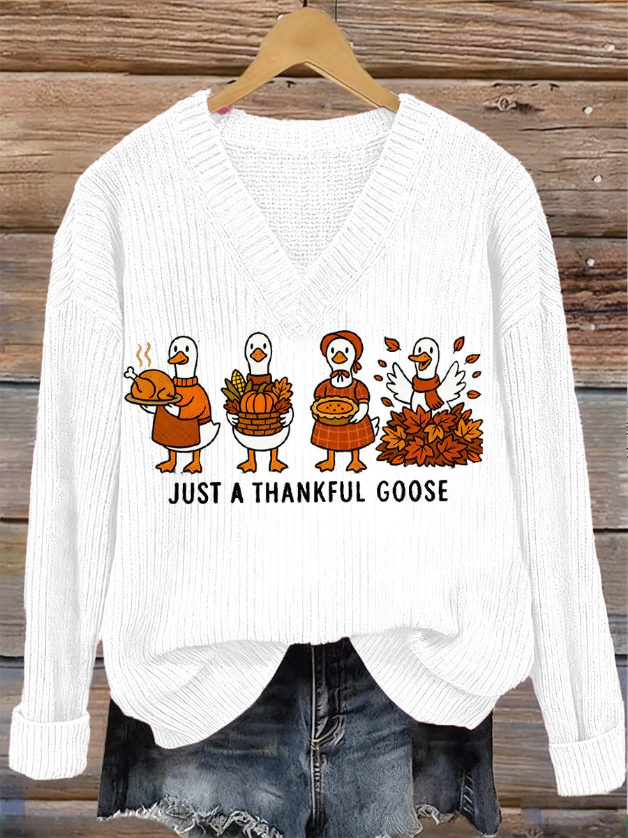 Women's Thanksgiving Art Print Sweatshirt