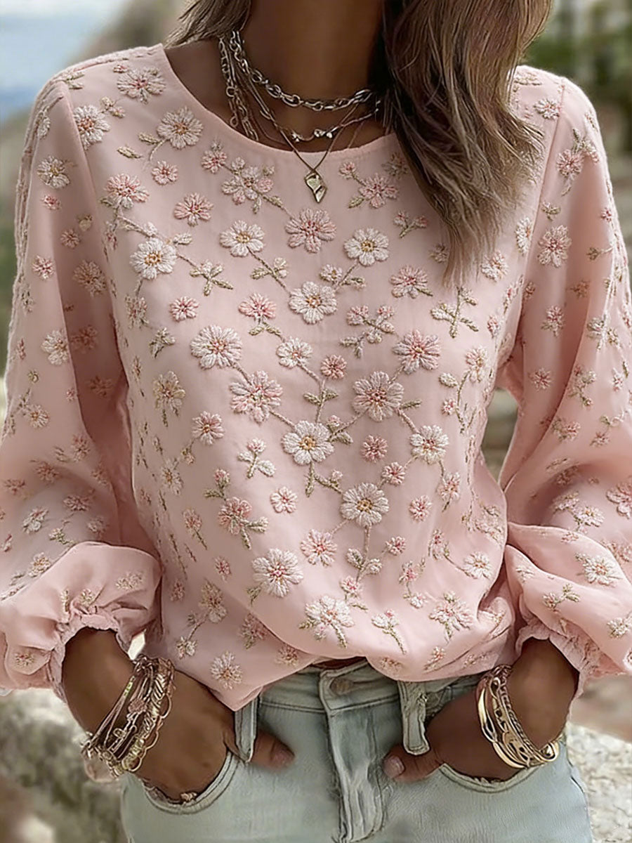 Women's Floral Art Print Casual T-Shirt