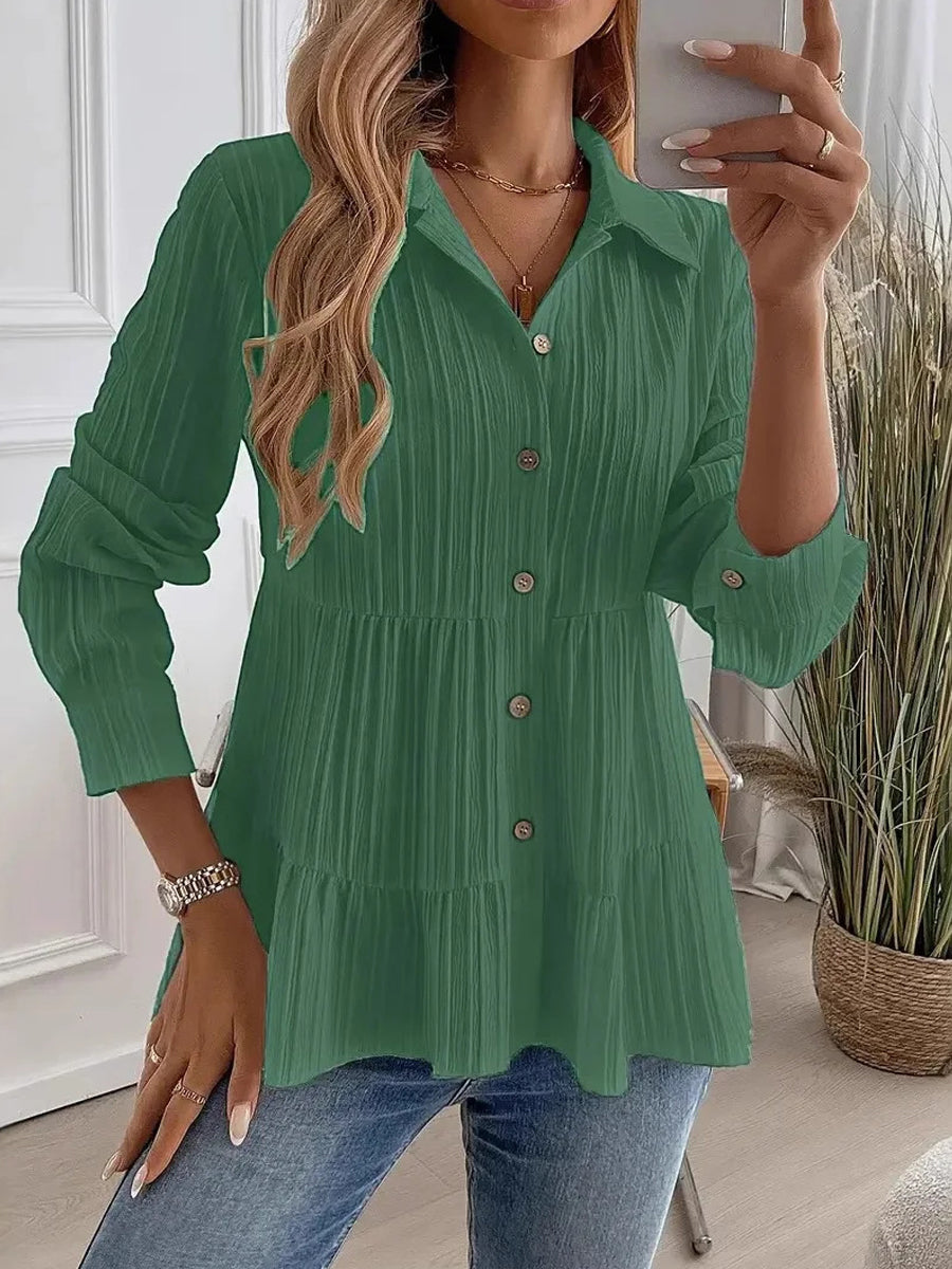 Women's Casual Elegant Solid Color Shirt