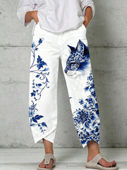 Women's Animal Art Print Trousers