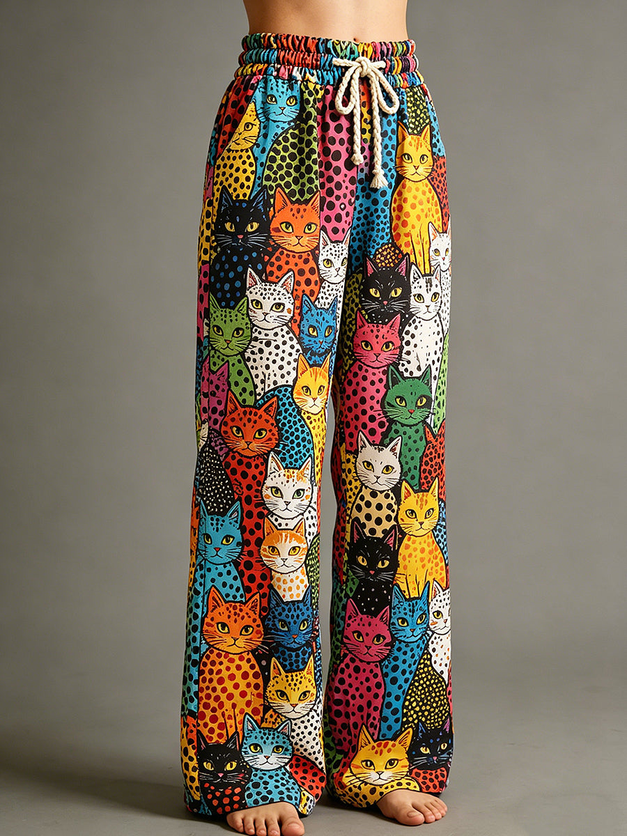 Women's Animal Art Print Trousers