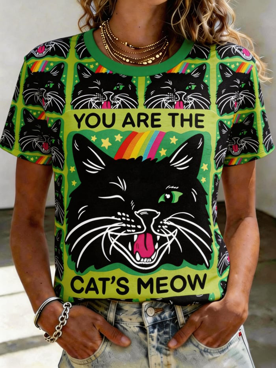 Women's You Are The Cat's Meow Short-sleeved T-shirt