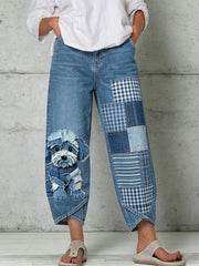 Women's Animal Art Print Trousers