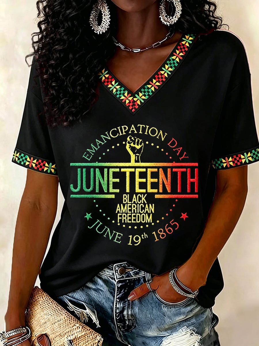 Women's Juneteenth 1865 Short Sleeve T-shirt